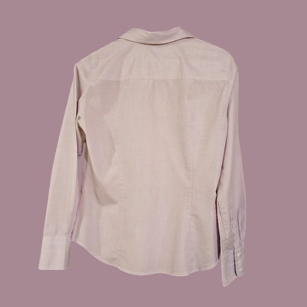 J. CREW Heathered Lilac Slim Fit 100% Cotton Button Shirt - L- EUC - Picture 2 of 11